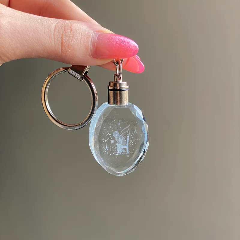 جا کلیدی کریستالی ترند طرح شازده کوچولو (چراغ دار)